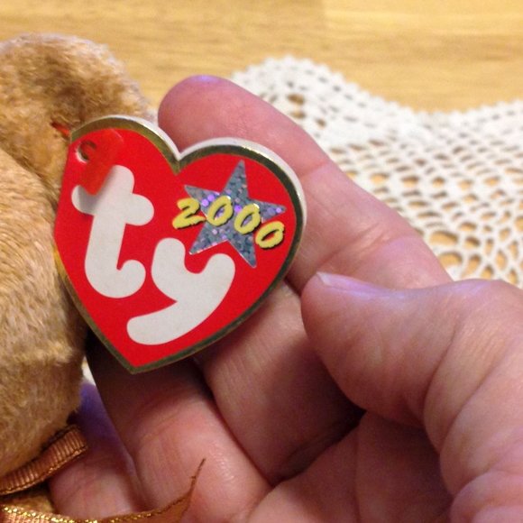 Ty 2000 Beanies Cashew Bear with error - Picture 5 of 6